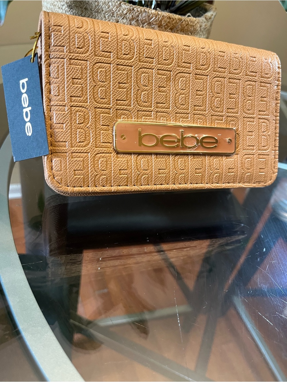 🤎 Bebe Embossed Logo Crossbody Purse